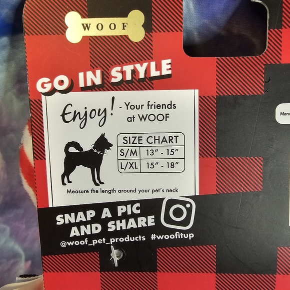 Woof S/M 13-15 in Have a Pawfect Christmas dog toy and bandana Holiday gift set - Picture 4 of 4
